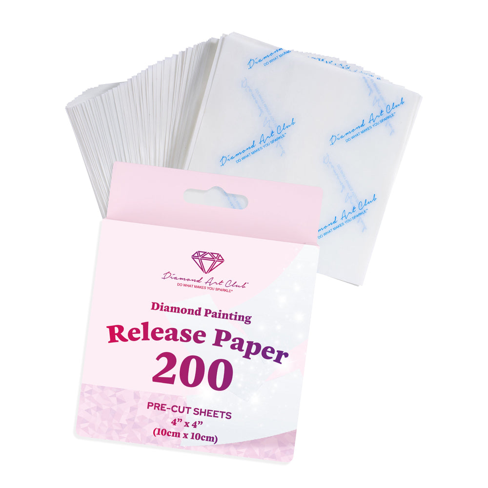 200 Sheets Double-Sided Diamond Painting Release Paper Squares R1