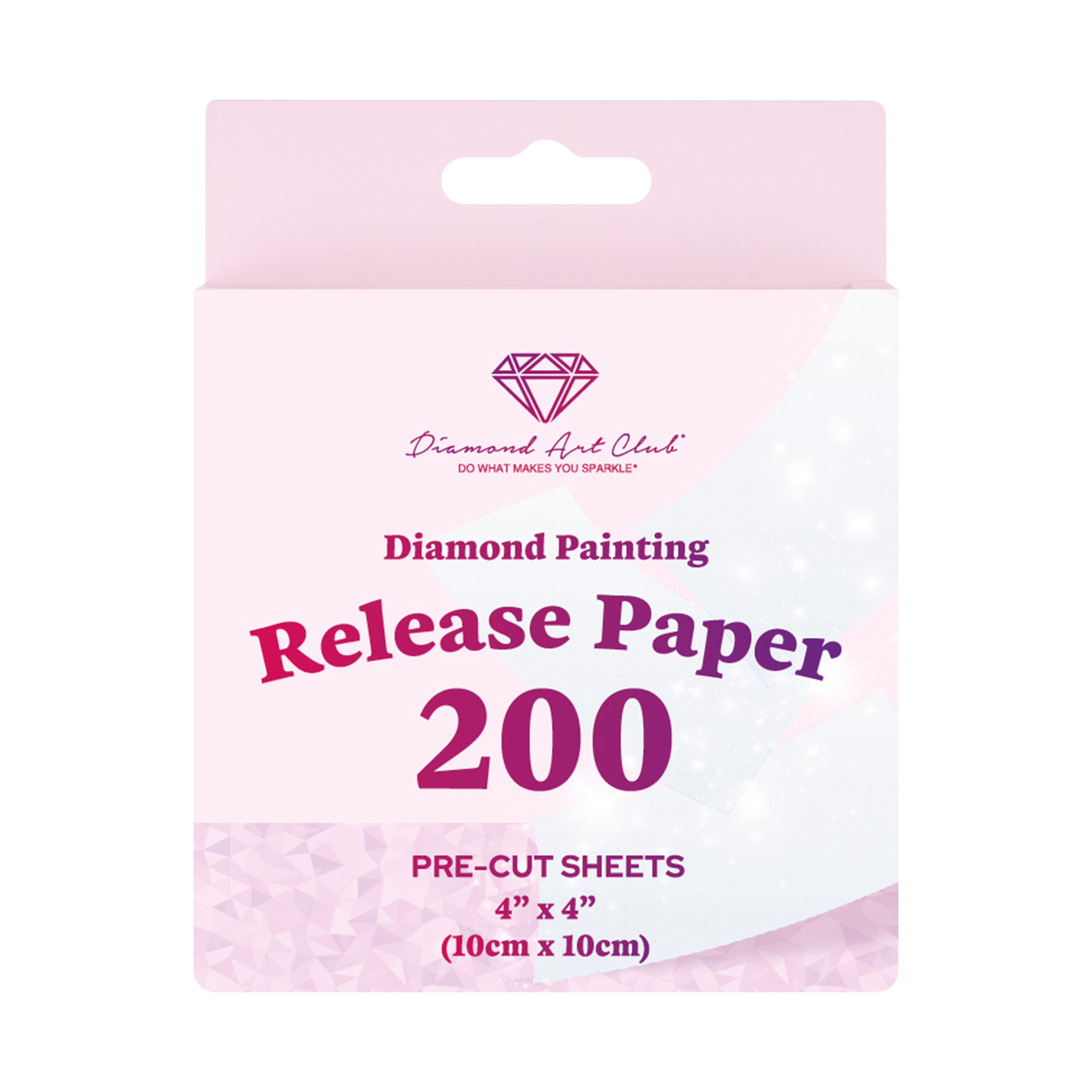 200 Sheets Double-Sided Diamond Painting Release Paper Squares