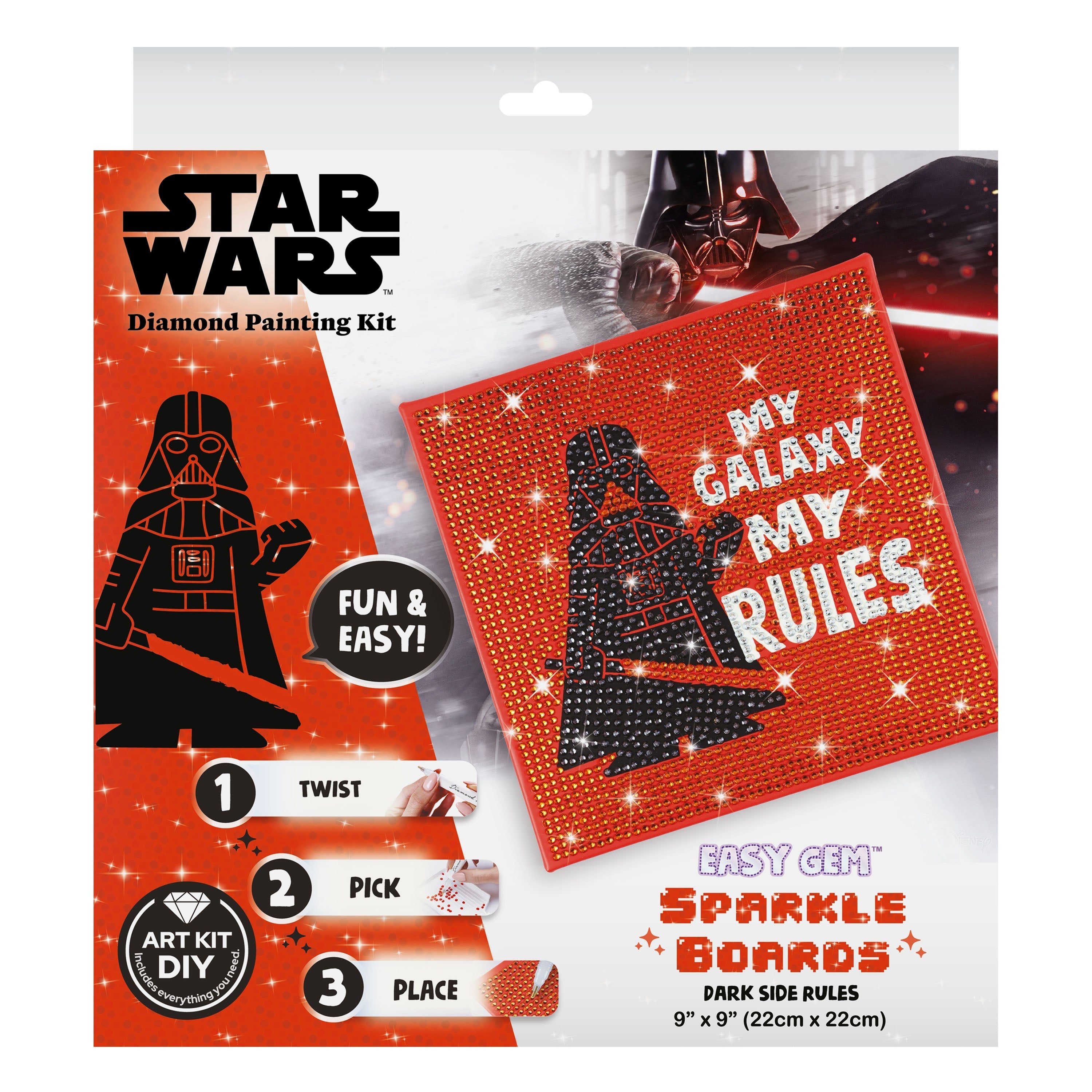 Dark Side Rules (Darth Vader) - Easy Gem™ Sparkle Boards