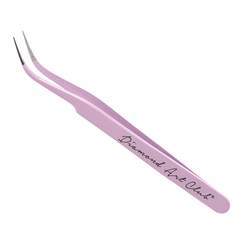 Curved Stainless Steel Tweezers L5