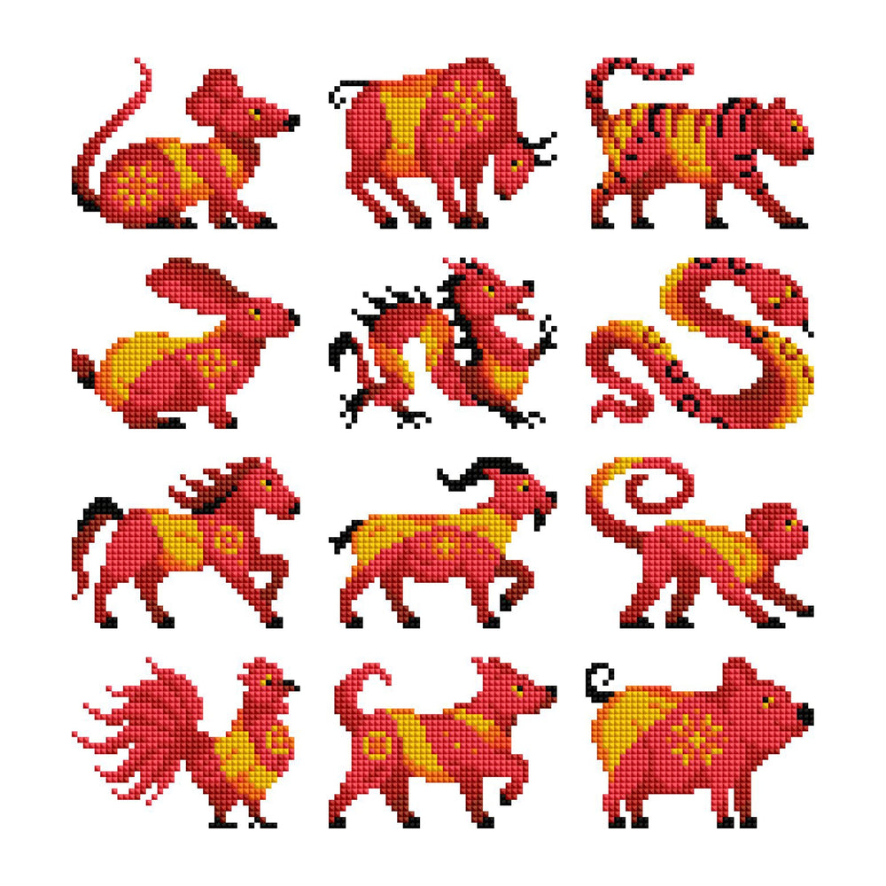Mini Dazzles™ - Chinese Zodiac X9