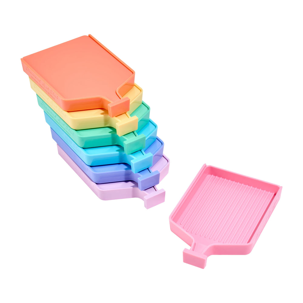 Pastel Rainbow Trays - Large (Set of 7) F7