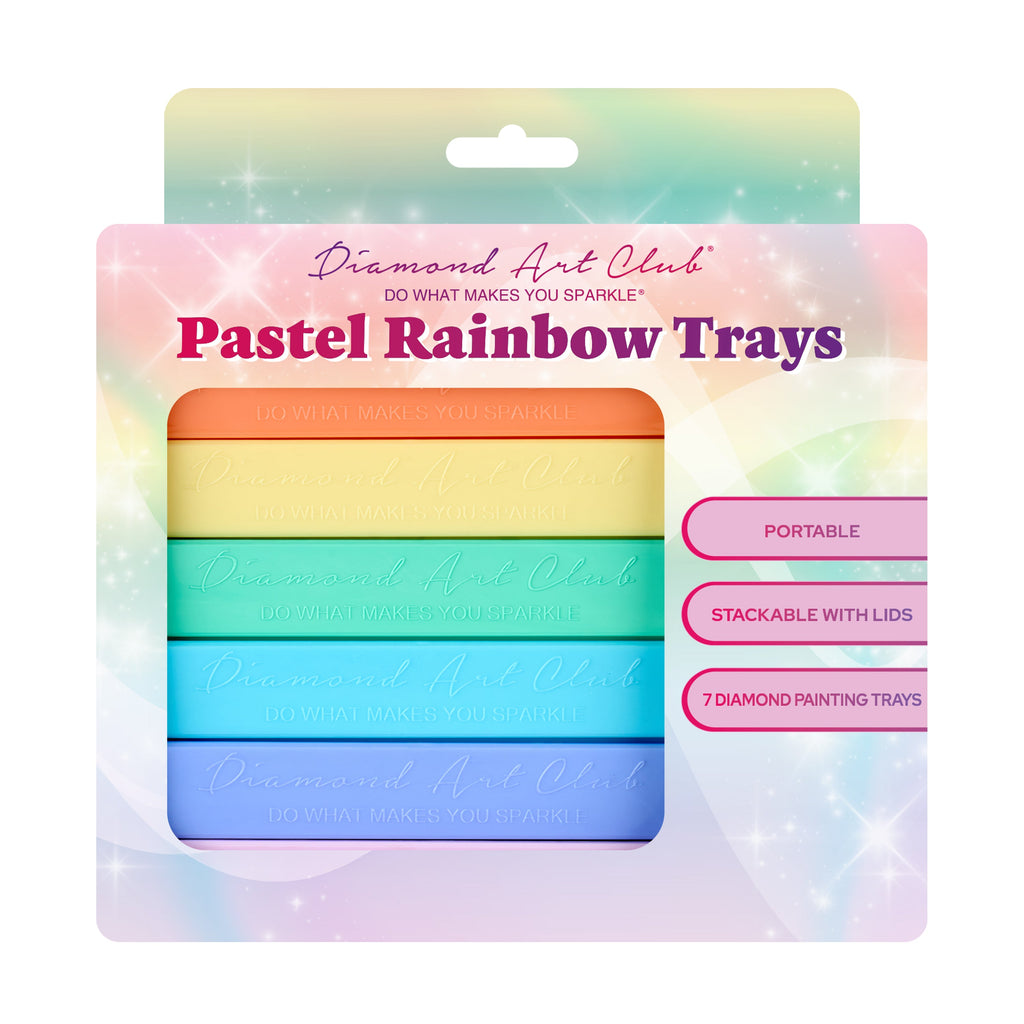 Pastel Rainbow Trays - Large (Set of 7)