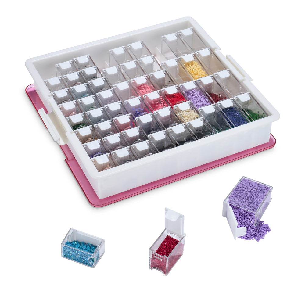 Premium 54-Container Diamond Storage Organizer M9