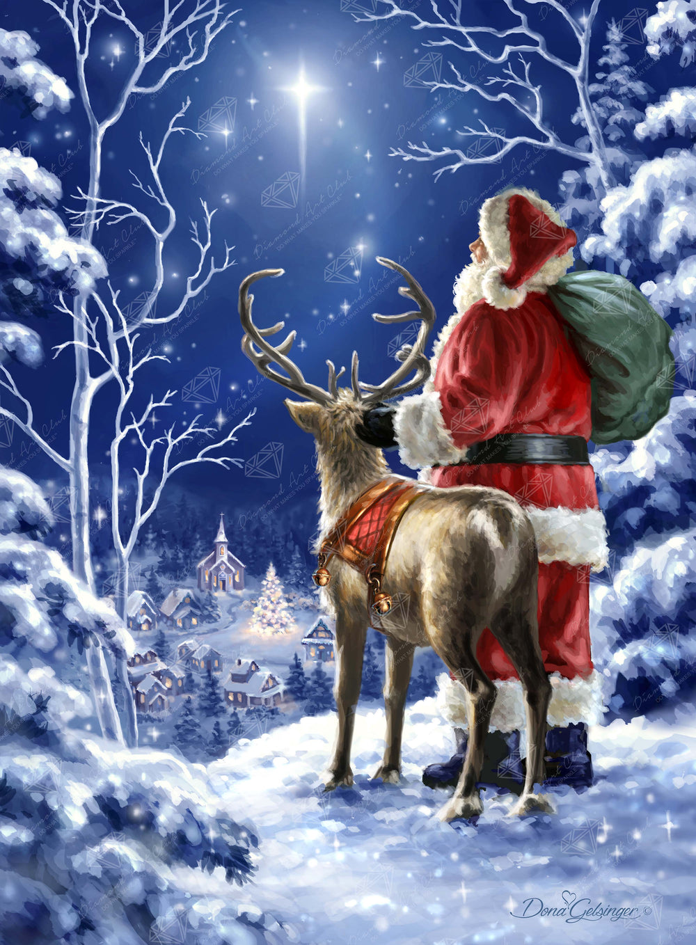 Starry Night Santa H6